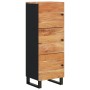 Aparador con 3 puertas hierro madera maciza acacia 40x33x110 cm de vidaXL, Aparadores - Ref: Foro24-352930, Precio: 137,99 €,...