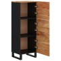 Aparador con 3 puertas hierro madera maciza acacia 40x33x110 cm de vidaXL, Aparadores - Ref: Foro24-352930, Precio: 137,99 €,...