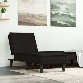 Black Velvet Divan Sofa by vidaXL, Daybeds - Ref: Foro24-352838, Price: 139,09 €, Discount: %