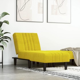 Sofá diván de terciopelo amarillo de vidaXL, Divanes - Ref: Foro24-352830, Precio: 149,99 €, Descuento: %