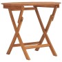 Folding garden table solid teak wood Ø 85x75 cm by vidaXL, Garden tables - Ref: Foro24-362619, Price: 127,50 €, Discount: %