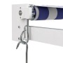 Toldo retráctil aluminio y tela azul y blanco 3,5x2,5 m de vidaXL, Toldos - Ref: Foro24-3154422, Precio: 232,16 €, Descuento: %