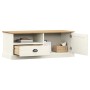 VIGO TV-Schrank aus massivem weißem Kiefernholz 106x40x40 cm von vidaXL, TV-Möbel - Ref: Foro24-353176, Preis: 96,26 €, Rabat...