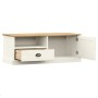 VIGO TV-Schrank aus massivem weißem Kiefernholz 106x40x40 cm von vidaXL, TV-Möbel - Ref: Foro24-353176, Preis: 96,26 €, Rabat...