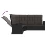 3-teiliges Gartenmöbel-Set und schwarze synthetische Rattankissen von vidaXL, Gartensets - Ref: Foro24-362177, Preis: 509,41 ...