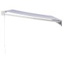 Toldo retráctil aluminio y tela azul y blanco 3x2,5 m de vidaXL, Toldos - Ref: Foro24-3154421, Precio: 273,70 €, Descuento: %