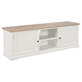 Mueble de TV madera contrachapada blanco 110x30x40 cm de vidaXL, Muebles TV - Ref: Foro24-353903, Precio: 214,99 €, Descuento: %