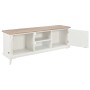 Weißer TV-Schrank aus Sperrholz, 110 x 30 x 40 cm von vidaXL, TV-Möbel - Ref: Foro24-353903, Preis: 214,53 €, Rabatt: %