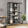 Tall glass and black steel sideboard 85x40x180 cm by vidaXL, Sideboards - Ref: Foro24-353004, Price: 350,11 €, Discount: %