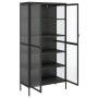 Tall glass and black steel sideboard 85x40x180 cm by vidaXL, Sideboards - Ref: Foro24-353004, Price: 350,11 €, Discount: %