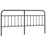 Black metal headboard 200 cm by vidaXL, Headboards and footboards - Ref: Foro24-352616, Price: 48,99 €, Discount: %