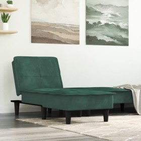 Sofá diván de terciopelo verde oscuro de vidaXL, Divanes - Ref: Foro24-352846, Precio: 152,99 €, Descuento: %