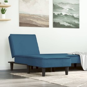 Blue velvet chaise lounge sofa by vidaXL, Daybeds - Ref: Foro24-352834, Price: 144,28 €, Discount: %