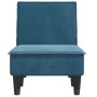 Sofá diván de terciopelo azul de vidaXL, Divanes - Ref: Foro24-352834, Precio: 144,03 €, Descuento: %