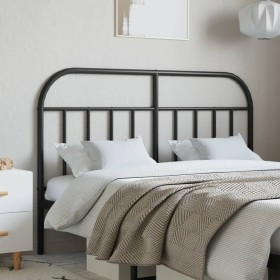 Cabecero de metal negro 150 cm de vidaXL, Cabeceros y pies de cama - Ref: Foro24-353669, Precio: 38,99 €, Descuento: %