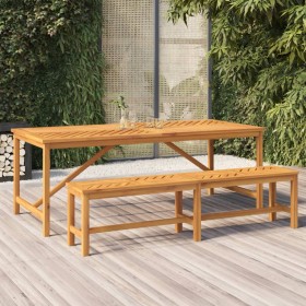 Esstisch aus massivem Akazienholz 200x90x74 cm von vidaXL, Gartentische - Ref: Foro24-362242, Preis: 251,16 €, Rabatt: %