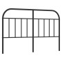 Black metal headboard 150 cm by vidaXL, Headboards and footboards - Ref: Foro24-353669, Price: 41,73 €, Discount: %