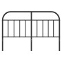 Black metal headboard 150 cm by vidaXL, Headboards and footboards - Ref: Foro24-353669, Price: 41,73 €, Discount: %