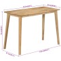 Solid mango wood dining table 112x52x76 cm by vidaXL, Kitchen and dining tables - Ref: Foro24-354993, Price: 230,99 €, Discou...