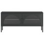 Black glass and steel TV cabinet 105x35x50 cm by vidaXL, TV Furniture - Ref: Foro24-352998, Price: 151,94 €, Discount: %