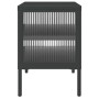 Black glass and steel TV cabinet 105x35x50 cm by vidaXL, TV Furniture - Ref: Foro24-352998, Price: 151,94 €, Discount: %