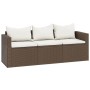 Set muebles de jardín ratán sintético marrón de vidaXL, Conjuntos de jardín - Ref: Foro24-362329, Precio: 326,41 €, Descuento: %