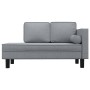 Sofá diván con cojines y almohada tela gris claro de vidaXL, Divanes - Ref: Foro24-355018, Precio: 188,99 €, Descuento: %