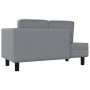 Sofá diván con cojines y almohada tela gris claro de vidaXL, Divanes - Ref: Foro24-355018, Precio: 188,99 €, Descuento: %