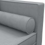 Sofá diván con cojines y almohada tela gris claro de vidaXL, Divanes - Ref: Foro24-355018, Precio: 188,99 €, Descuento: %