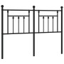 Cabecero de metal negro 140 cm de vidaXL, Cabeceros y pies de cama - Ref: Foro24-353570, Precio: 48,99 €, Descuento: %