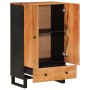 Aparador con cajón hierro y madera maciza acacia 60x33x100 cm de vidaXL, Aparadores - Ref: Foro24-352934, Precio: 185,99 €, D...