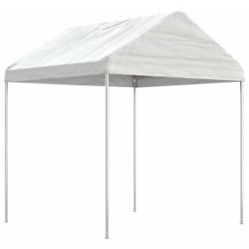 Cenador con techo polietileno blanco 2,28x2,23x2,69 m de vidaXL, Carpas y cenadores - Ref: Foro24-362635, Precio: 85,18 €, De...