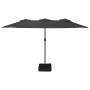 Anthracite gray double umbrella 449x245 cm by vidaXL, Umbrellas - Ref: Foro24-362947, Price: 136,52 €, Discount: %