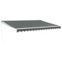 Toldo retráctil aluminio y tela gris antracita 4x3 m de vidaXL, Toldos - Ref: Foro24-3154438, Precio: 411,78 €, Descuento: %