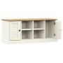 VIGO shoe bench solid white pine wood 106x35x45 cm by vidaXL, Benches for halls and storage - Ref: Foro24-353179, Price: 124,...