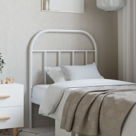 White metal headboard 75 cm by vidaXL, Headboards and footboards - Ref: Foro24-353710, Price: 23,99 €, Discount: %