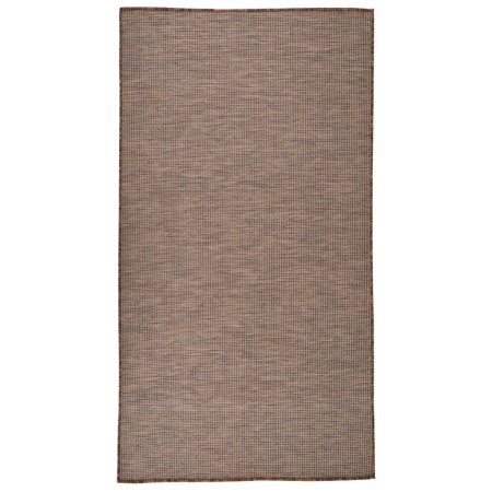 Alfombra de exterior de tejido plano marrón 80x150 cm de vidaXL, Alfombras - Ref: Foro24-340785, Precio: 27,89 €, Descuento: %