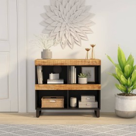 Solid mango wood auxiliary cabinet 85x33x75 cm by vidaXL, Nightstands - Ref: Foro24-352897, Price: 135,28 €, Discount: %