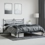 Bed frame with black metal headboard 160x200 cm by vidaXL, Beds and slatted bases - Ref: Foro24-353540, Price: 139,96 €, Disc...