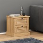 VIGO bedside table solid pine wood 42x35x42 cm by vidaXL, Nightstands - Ref: Foro24-353157, Price: 64,29 €, Discount: %