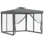 Gazebo with double roof in anthracite gray fabric 3x3x2.68 m by vidaXL, Tents and gazebos - Ref: Foro24-362625, Price: 122,88...