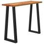 Console table with live edge solid acacia wood 110x35x80 cm by vidaXL, Side tables - Ref: Foro24-353296, Price: 119,86 €, Dis...