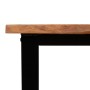 Console table with live edge solid acacia wood 110x35x80 cm by vidaXL, Side tables - Ref: Foro24-353296, Price: 119,86 €, Dis...