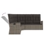 Set de muebles de jardín 3 pzas y cojines ratán sintético gris de vidaXL, Conjuntos de jardín - Ref: Foro24-362178, Precio: 5...