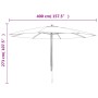 Garden umbrella with terracotta wooden pole 400x273 cm by vidaXL, Umbrellas - Ref: Foro24-363180, Price: 112,43 €, Discount: %