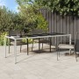 Gartentisch aus gehärtetem Glas, weißem synthetischem Rattan, 250 x 100 x 75 cm von vidaXL, Gartentische - Ref: Foro24-362556...