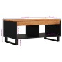 Mesa de centro de madera maciza de acacia 90x50x40 cm de vidaXL, Mesas de centro - Ref: Foro24-352870, Precio: 130,39 €, Desc...