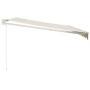 Toldo retráctil aluminio y tela color crema 4,5x3 m de vidaXL, Toldos - Ref: Foro24-3154429, Precio: 366,81 €, Descuento: %