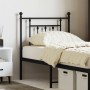 Cabecero de metal negro 75 cm de vidaXL, Cabeceros y pies de cama - Ref: Foro24-353563, Precio: 28,37 €, Descuento: %