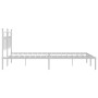 Estructura de cama de metal con cabecero blanco 183x213 cm de vidaXL, Camas y somieres - Ref: Foro24-353591, Precio: 127,35 €...